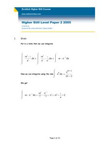 Higher Still Level Paper 2 2005