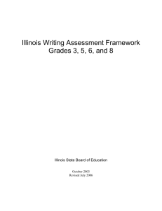Illinois Writing Assessment Framework