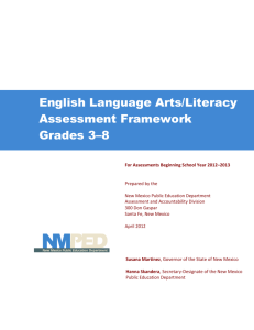NM ELA Assessment Framework Grades 3-8