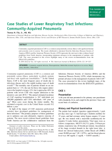 Case Studies of Lower Respiratory Tract Infections