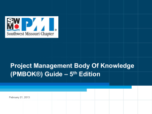 PMBOK 5th Edition - dbmanagement.info