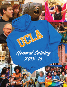 UCLA General Catalog 2015-16