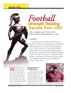 Strength Training Secrets from USC Strength Training Secrets from