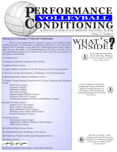 Performance Conditioning Volleyball