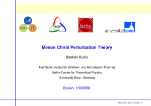 Meson Chiral Perturbation Theory