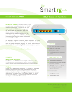 SmartRG Gateways | SR100 ADSL2+ Gateway with 4