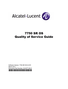 7750 SR OS Quality of Service Guide - Alcatel