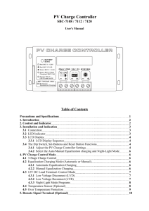 PV Charge Controller