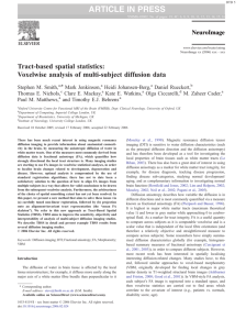 ARTICLE IN PRESS Tract-based spatial statistics