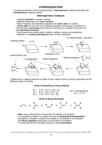 hydrogenation