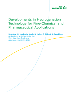 Developments in Hydrogenation Technology for Fine
