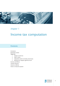 Income tax computation