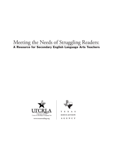 Meeting the Needs of Struggling Readers