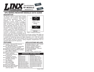 RXM-900-HP3-xxx Data Guide