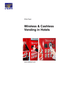 Wireless & Cashless Vending In Hotels