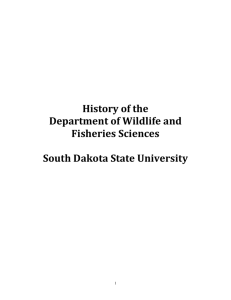 History of the Department of Wildlife and Fisheries Sciences South