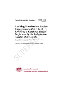 ASRE 2410 - Auditing and Assurance Standards Board