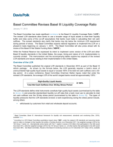 Basel Committee Revises Basel III Liquidity Coverage Ratio