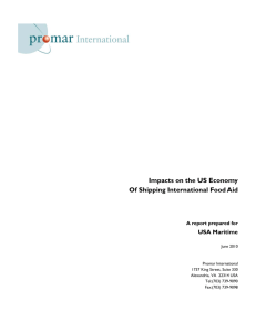 Impacts on the US Economy Of Shipping International Food