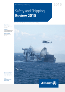 Safety and Shipping Review 2015 Safety of international shipping