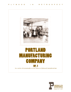 Portland Manufacturing Company - APA – The Engineered Wood