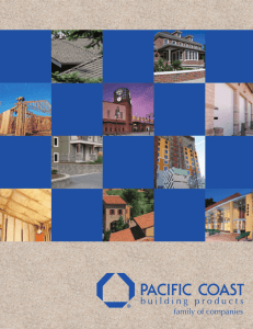 Family Of Companies - Pacific Coast Building Products
