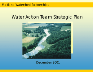 Water Action Team Strategic Plan - Maitland Valley Conservation