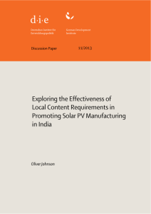 Exploring the Effectiveness of Local Content Requirements in