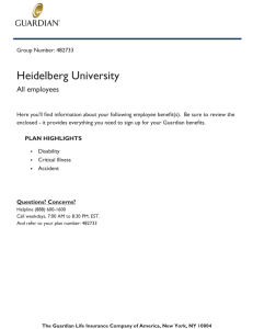 Voluntary Benefits - Heidelberg University