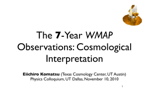Eiichiro Komatsu (Texas Cosmology Center, UT Austin) Physics