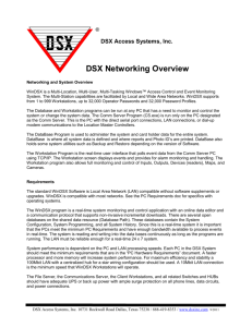 DSX Networking Overview - DSX Access Systems, Inc.
