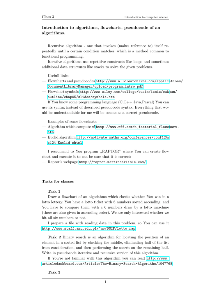 Computer Flow Chart Pdf