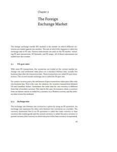 The Foreign Exchange Market