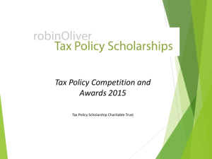 Tax Policy Competition and Awards 2015