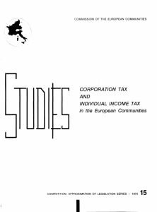 CORPORATION TAX AND INDIVIDUAL INCOME TAX in the