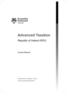 Advanced Taxation - Accounting Technicians Ireland