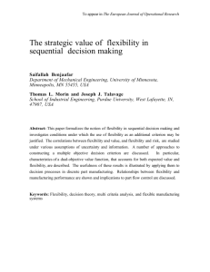 The strategic value of flexibility in sequential decision making