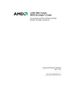 AMD 780G Family BIOS Developer's Guide