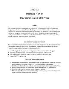 2011-12 Strategic Plan of OSU Libraries and OSU Press