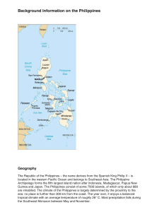 Background Information on the Philippines