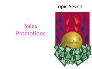 Sales Promotions