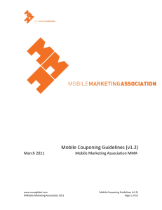 Mobile Couponing Guidelines (v1.2)