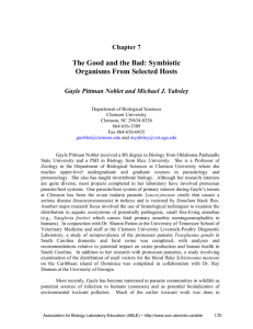 The Good and the Bad: Symbiotic Organisms From Selected Hosts
