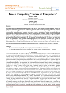 Green Computing “Future of Computers”