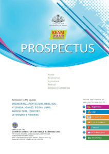 KEAM-2016 Prospectus - Cee.kerala.gov.in