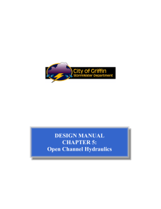 DESIGN MANUAL CHAPTER 5: Open Channel Hydraulics