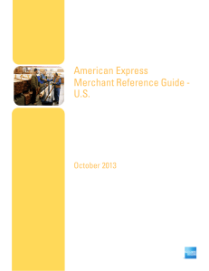 table of contents - American Express