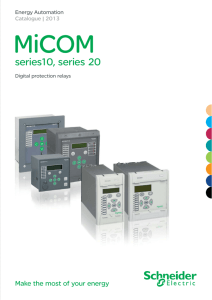 Catalog MiCOM series 10, 20