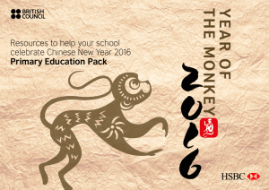 Year of the Monkey - Schools Online