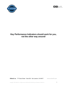 Key Performance Indicators should work for you, not the